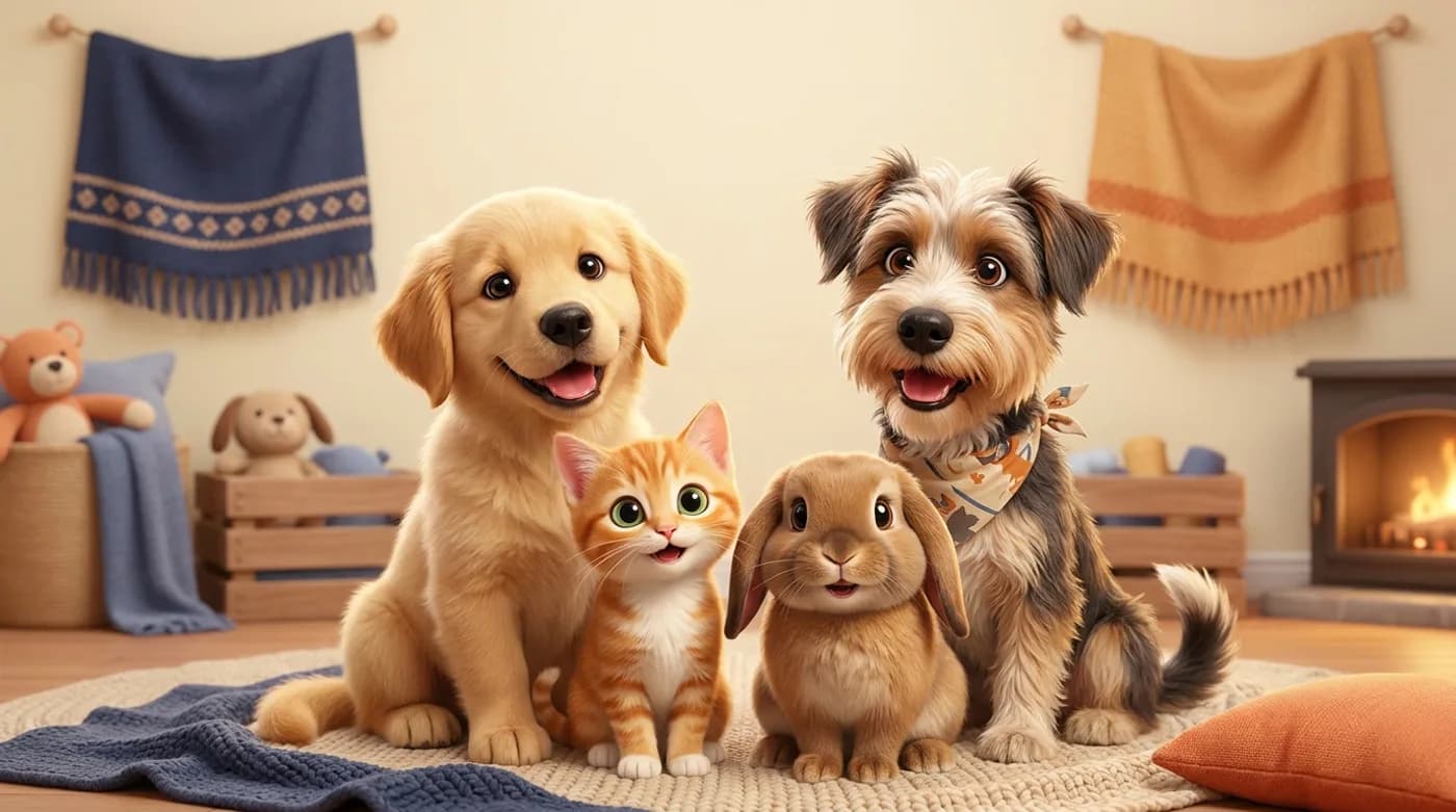Adoptable pets waiting for a home