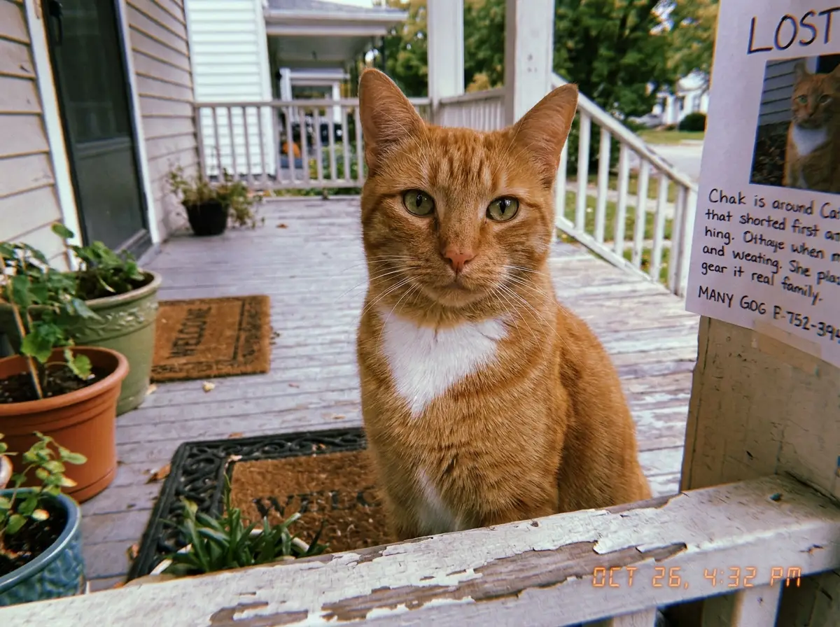 Sample — Found orange tabby on South Congress